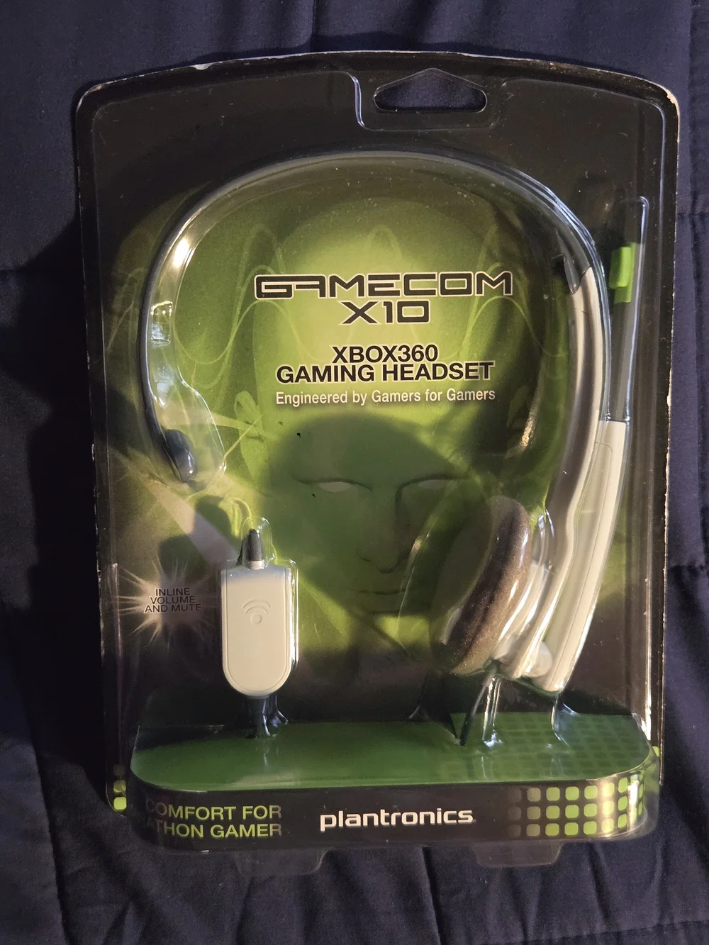 Plantronics GameCom X10 Xbox 360 Gaming Headset - Black & Silver